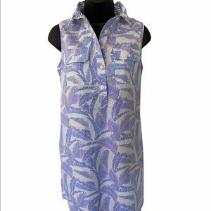 Vineyard Vines sleeveless button top pull on collared dress